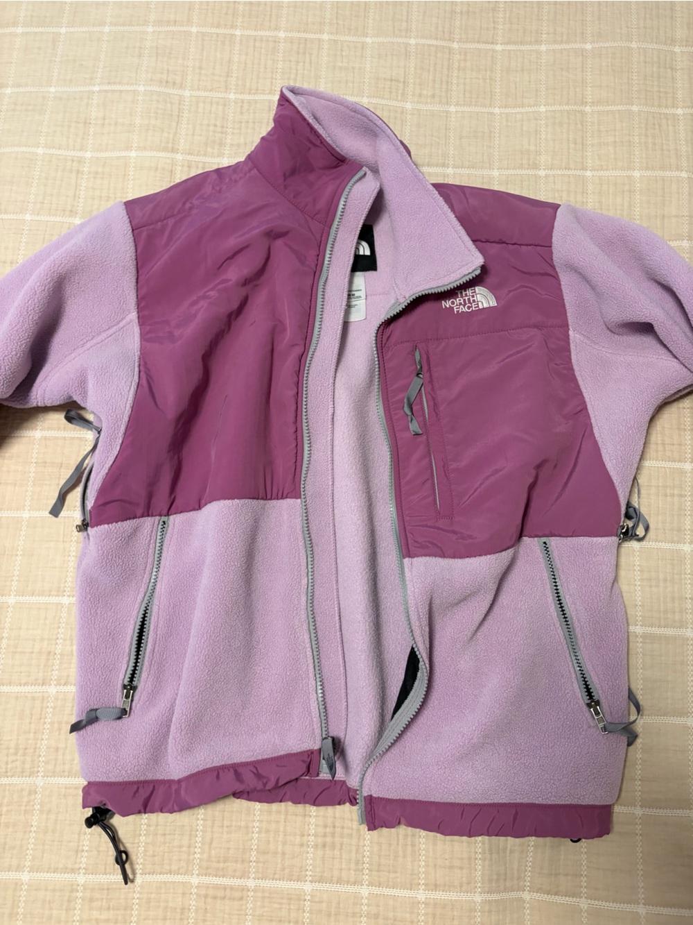 The North Face womens Two-Tone Purple Fleece Jacket